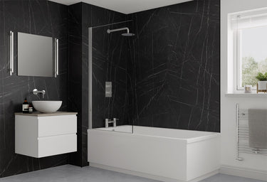 Black Pietra Marble Linda Barker Multipanel Wall Panel